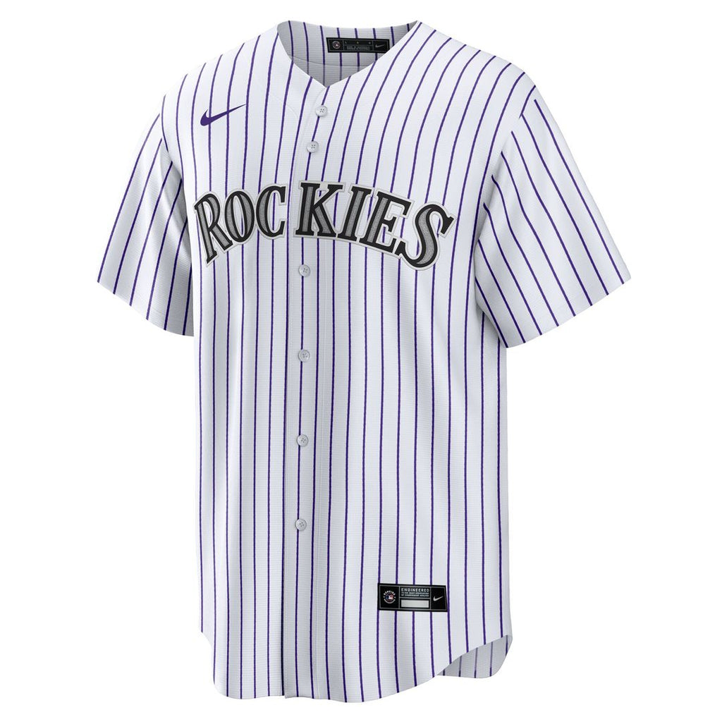 Colorado Rockies Tyler Freeman Nike Home Replica Jersey - White Team Jersey Sports Fan Apparel