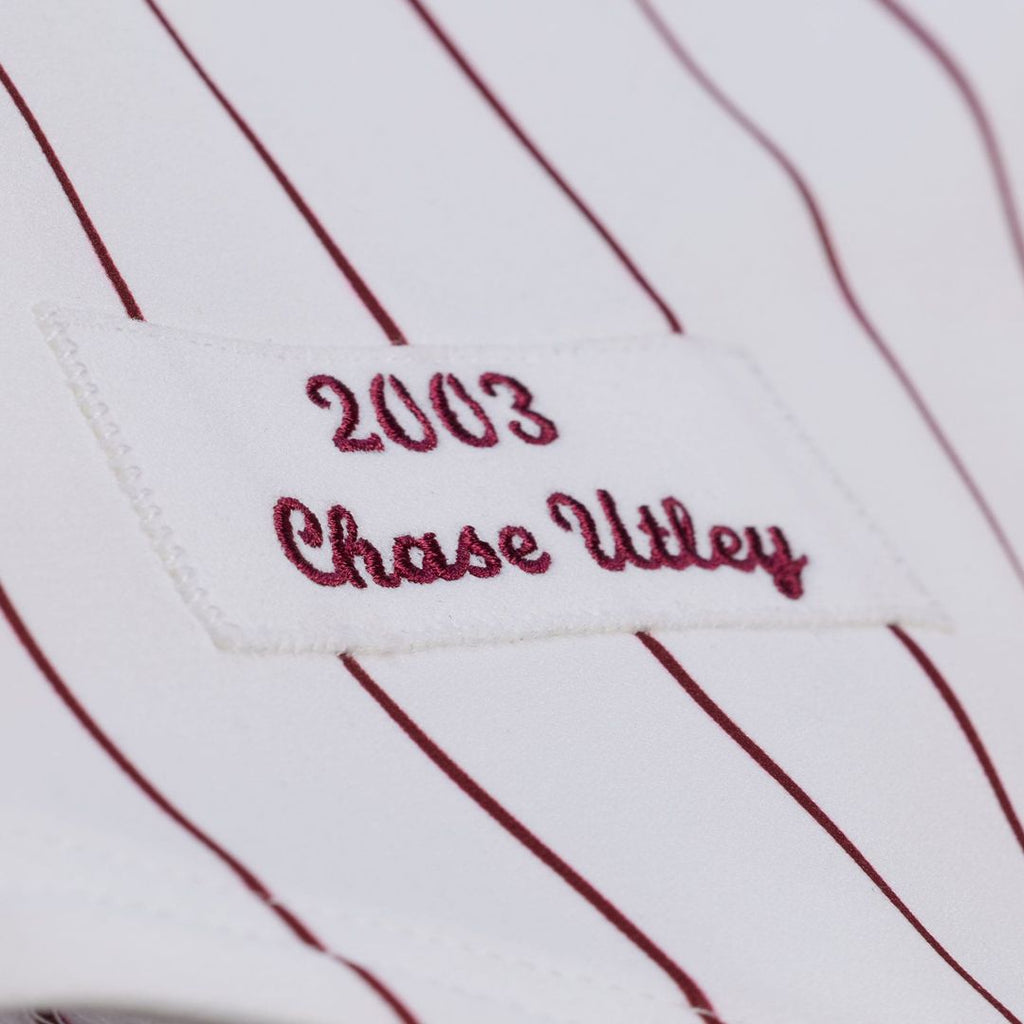 Philadelphia Phillies Chase Utley Mitchell & Ness 2003 Cooperstown Authentic Jersey - White Team Jersey Sports Fan Apparel