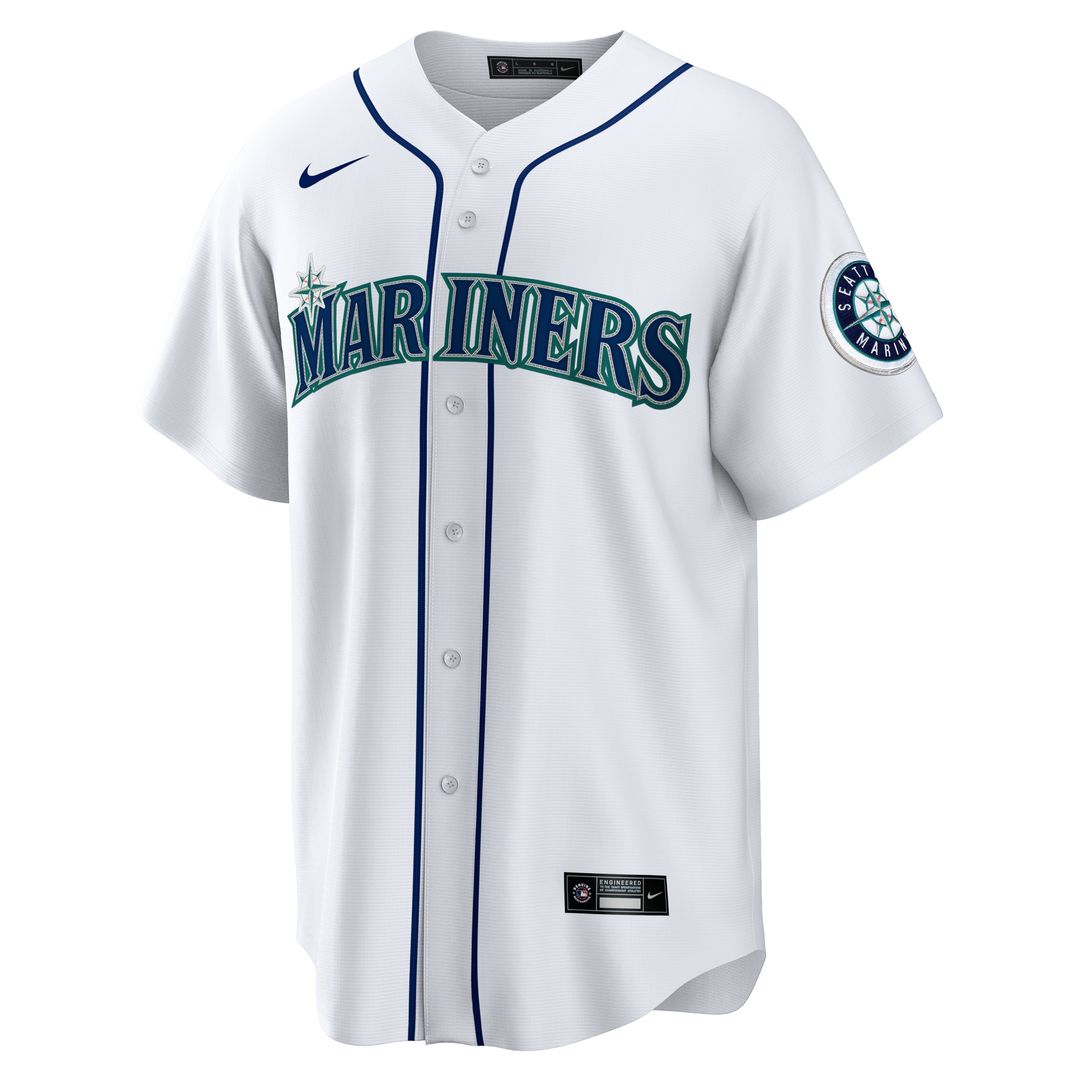 Seattle Mariners Julio Rodríguez Nike Home Replica Jersey - White Team Jersey Sports Fan Apparel