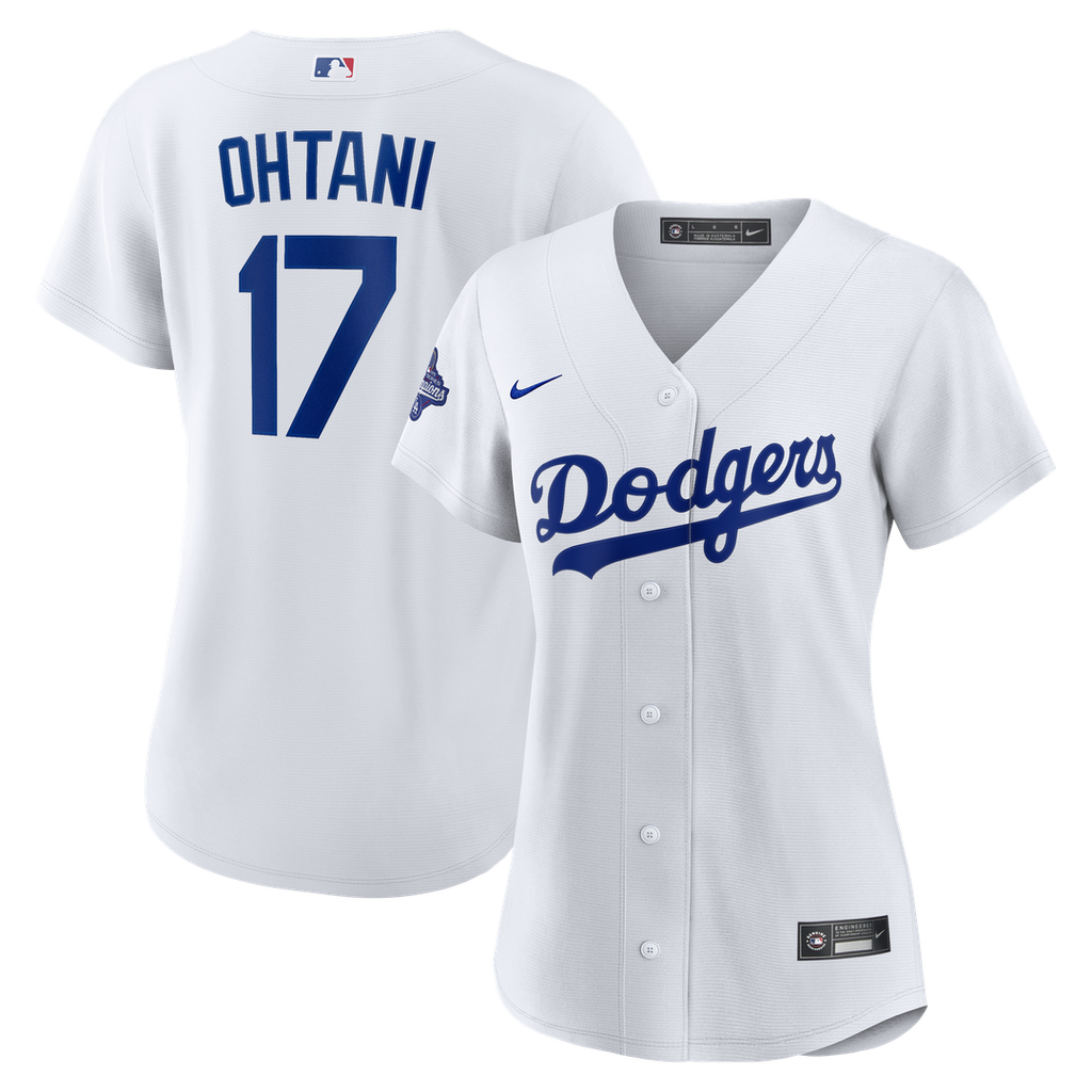 Los Angeles Dodgers Shohei Ohtani Nike Women's 2025 World Series Champions Home Replica Jersey - White Team Jersey Sports Fan Apparel