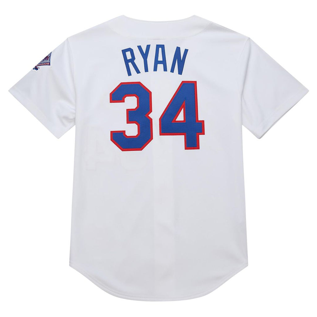 Texas Rangers Nolan Ryan Mitchell & Ness 1993 Cooperstown Authentic Jersey - White Team Jersey Sports Fan Apparel