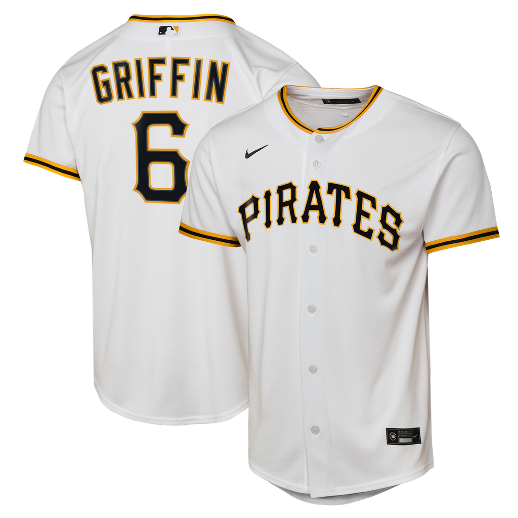 Pittsburgh Pirates Konnor Griffin Nike Youth Home Replica Jersey - White Team Jersey Sports Fan Apparel