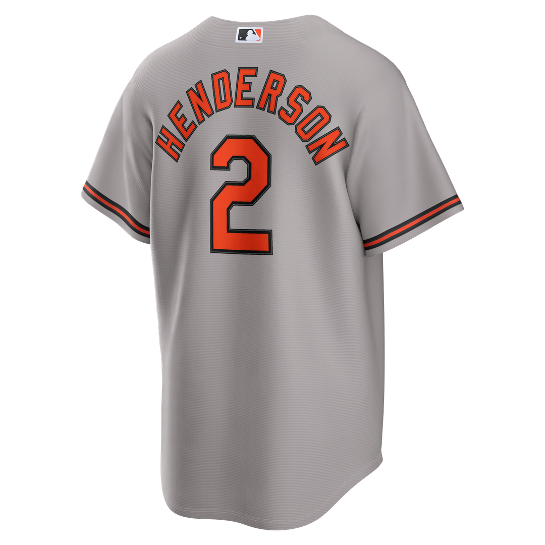 Baltimore Orioles Gunnar Henderson Nike Road Replica Jersey - Gray Team Jersey Sports Fan Apparel