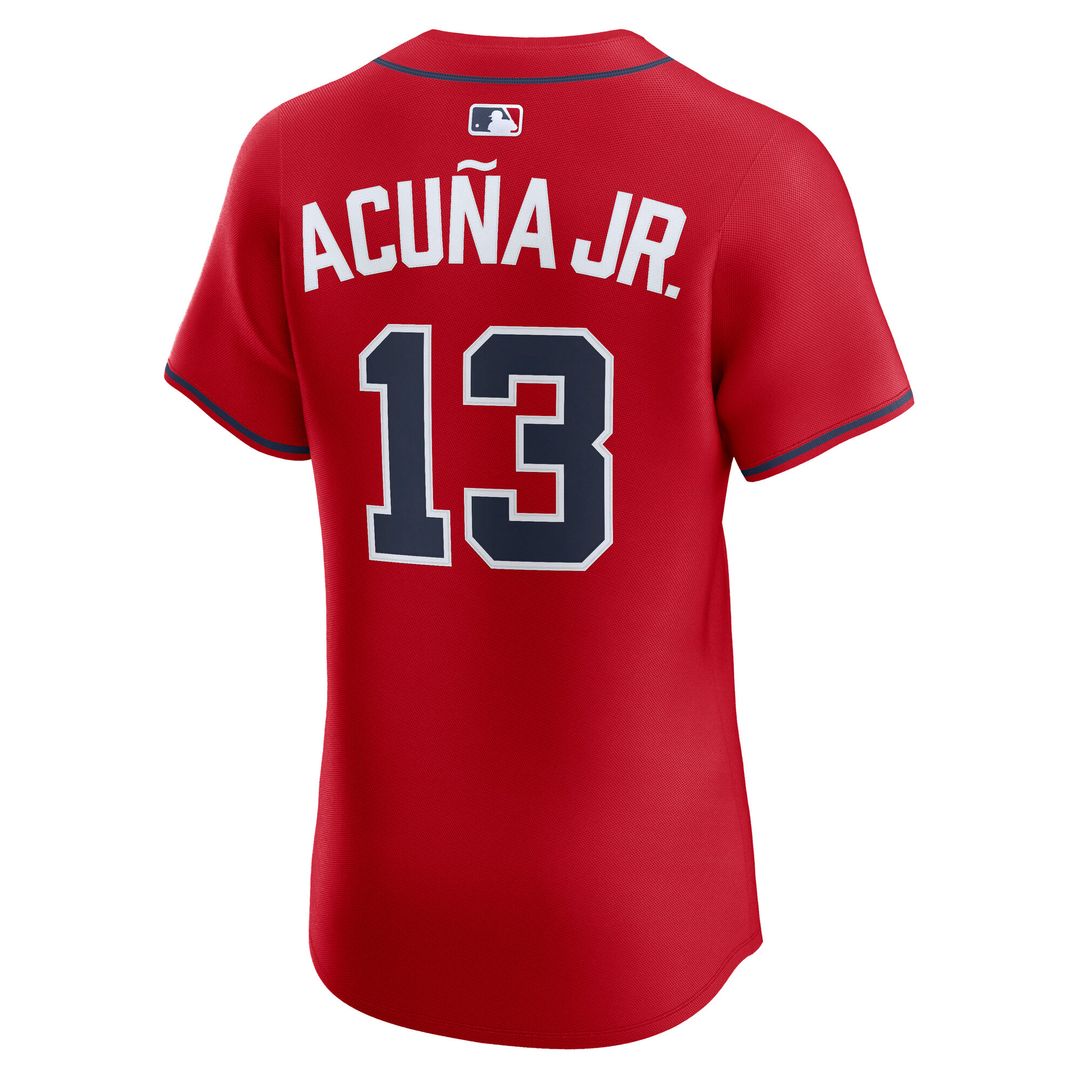 Atlanta Braves Ronald Acuña Jr. Nike Home Elite Player Jersey - White Team Jersey Sports Fan Apparel