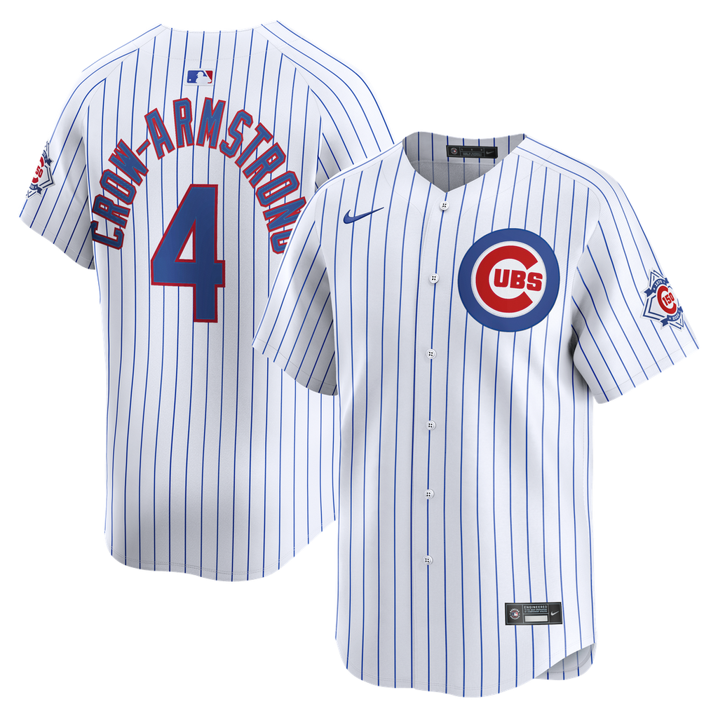 Chicago Cubs Pete Crow - Armstrong Nike 150th Anniversary Limited Jersey - White Team Jersey Sports Fan Apparel