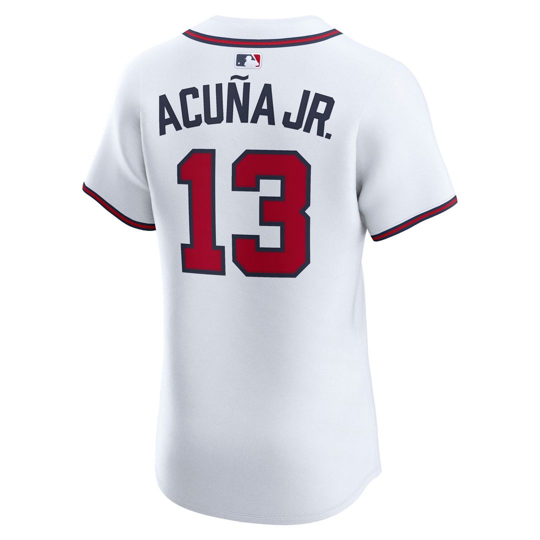 Atlanta Braves Ronald Acuña Jr. Nike Alternate Elite Jersey - Navy Team Jersey Sports Fan Apparel