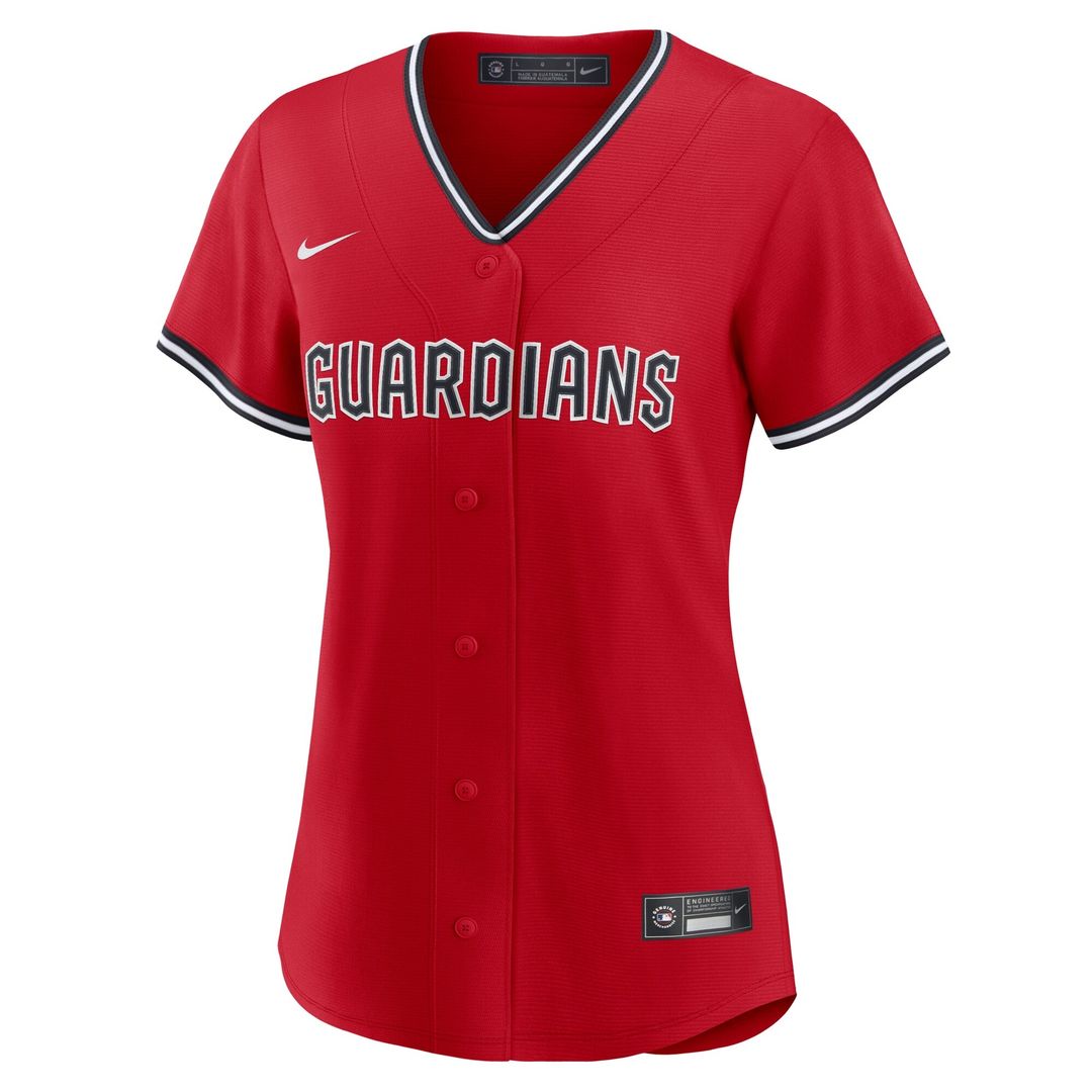 Cleveland Guardians Nike Women's Alternate Replica Jersey - Navy Team Jersey Sports Fan Apparel
