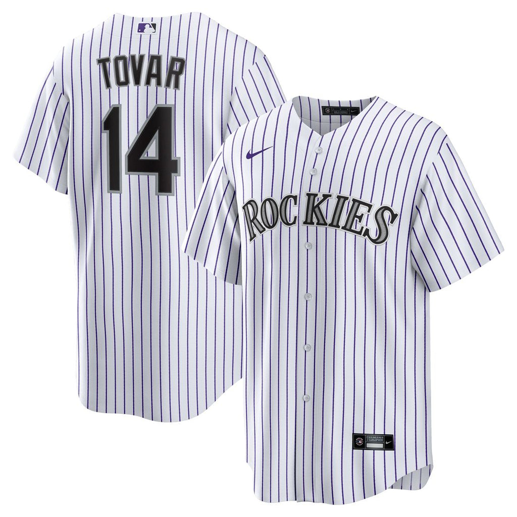 Colorado Rockies Ezequiel Tovar Nike Home Replica Jersey - White Team Jersey Sports Fan Apparel