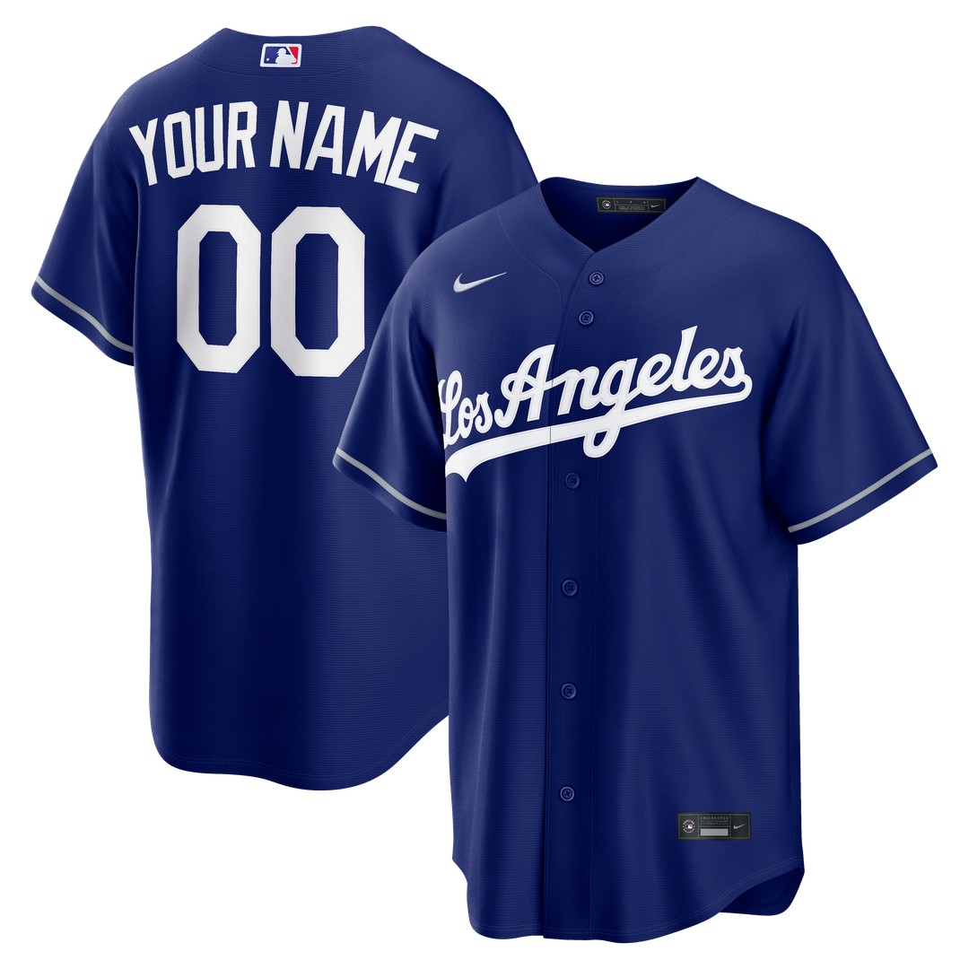 Los Angeles Dodgers Nike Alternate Replica Custom Jersey - Royal Team Jersey Sports Fan Apparel