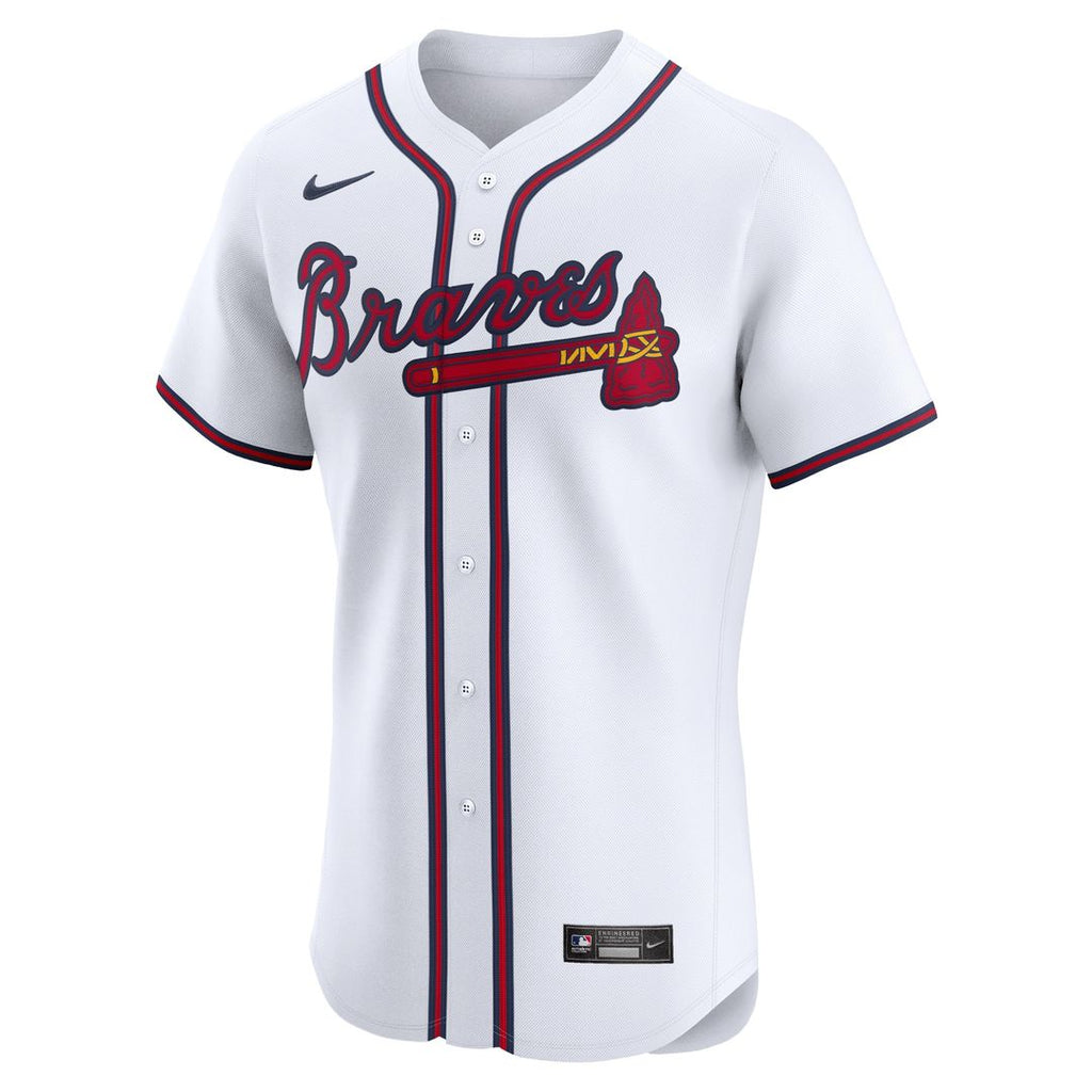 Atlanta Braves Ronald Acuña Jr. Nike Home Elite Jersey - White Team Jersey Sports Fan Apparel