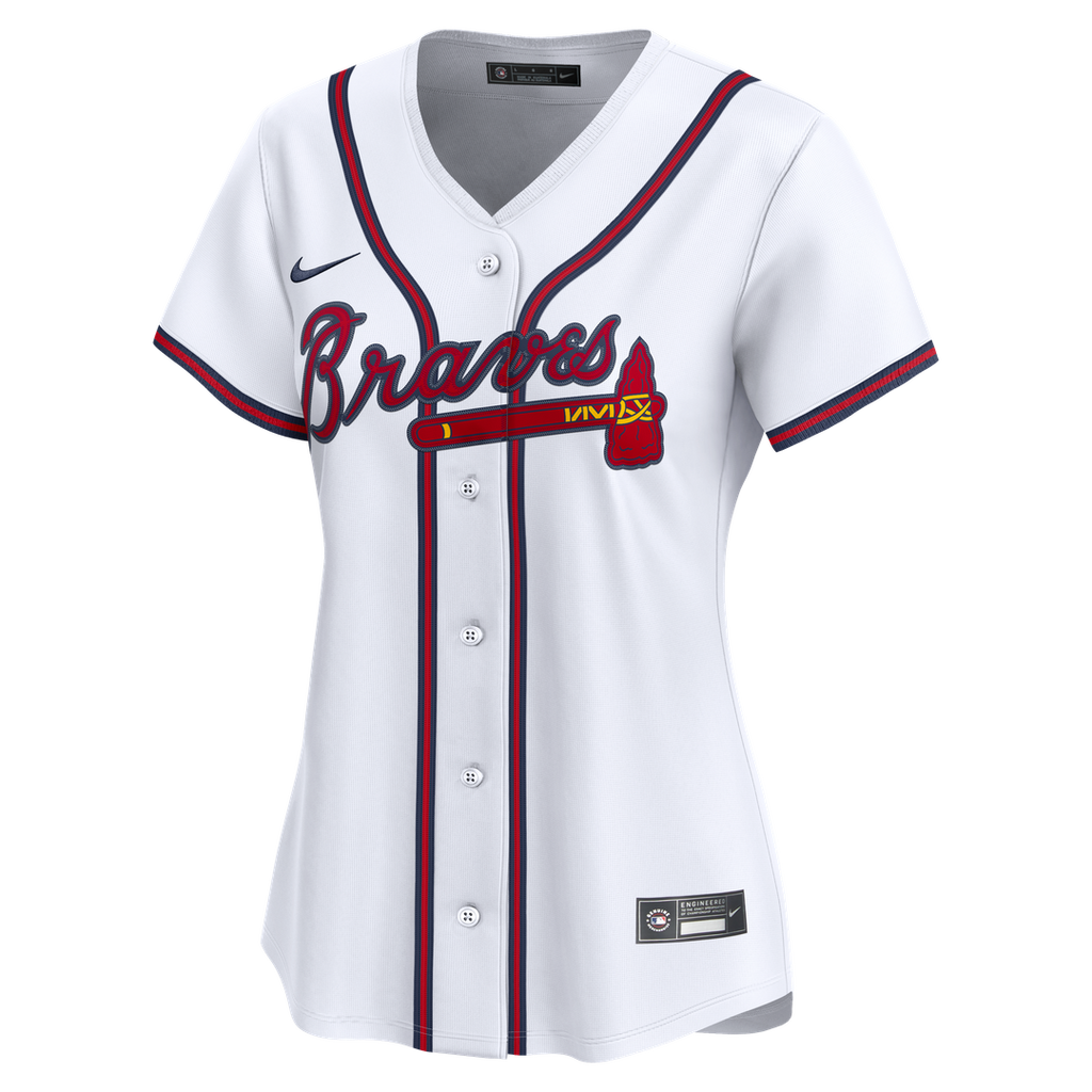 Atlanta Braves Nike Home Women's Limited Jersey - White Team Jersey Sports Fan Apparel