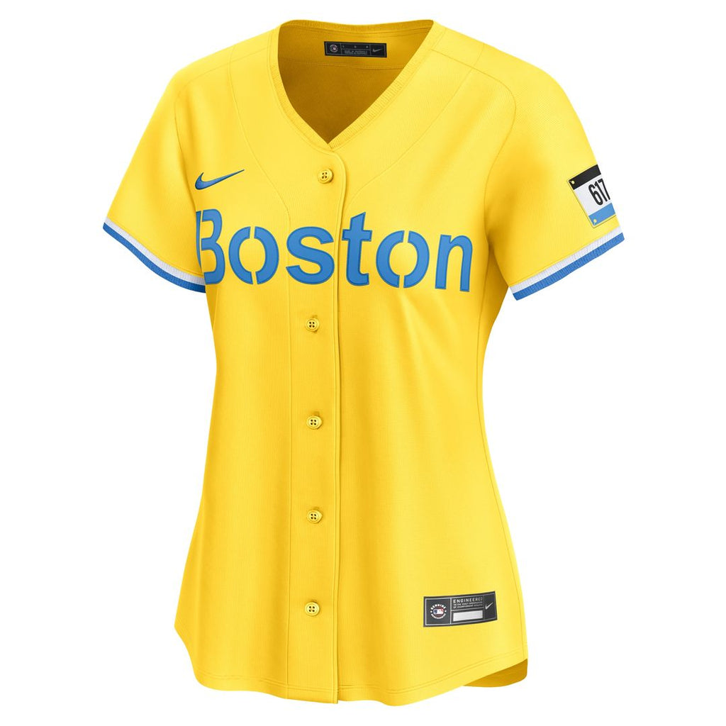 Boston Red Sox David Ortiz Nike Women's City Connect Limited Jersey - Gold Team Jersey Sports Fan Apparel
