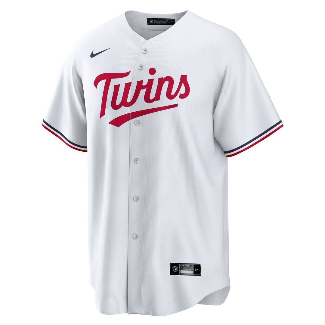 Minnesota Twins Trevor Larnach Nike Home Replica Jersey - White Team Jersey Sports Fan Apparel