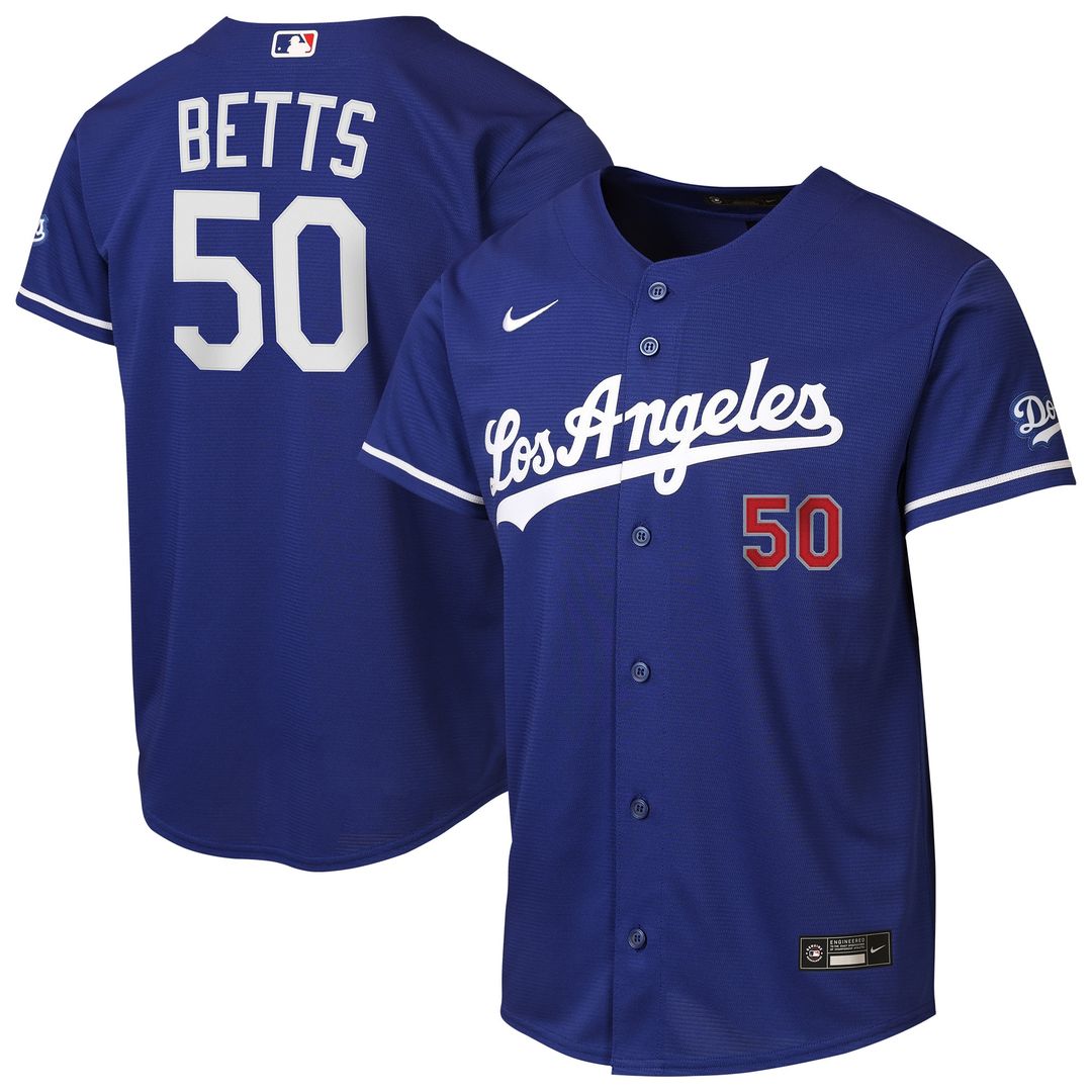 Los Angeles Dodgers Mookie Betts Nike Youth Home Stadium Jersey - White Team Jersey Sports Fan Apparel