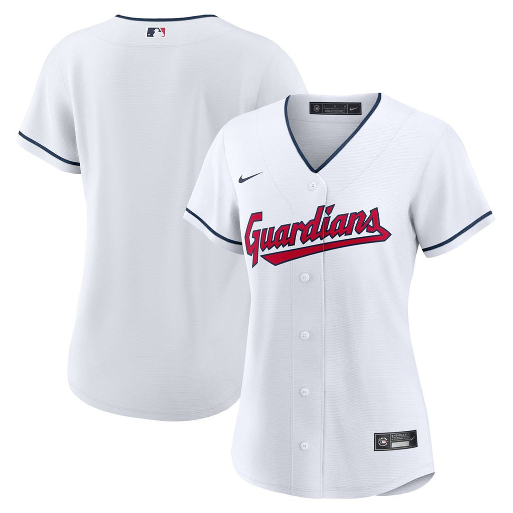 Cleveland Guardians Women's Nike Home Replica Team Jersey - White Team Jersey Sports Fan Apparel