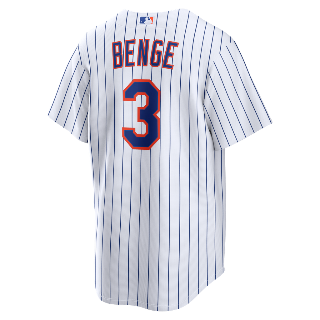New York Mets Carson Benge Nike Home Replica Jersey - White Team Jersey Sports Fan Apparel