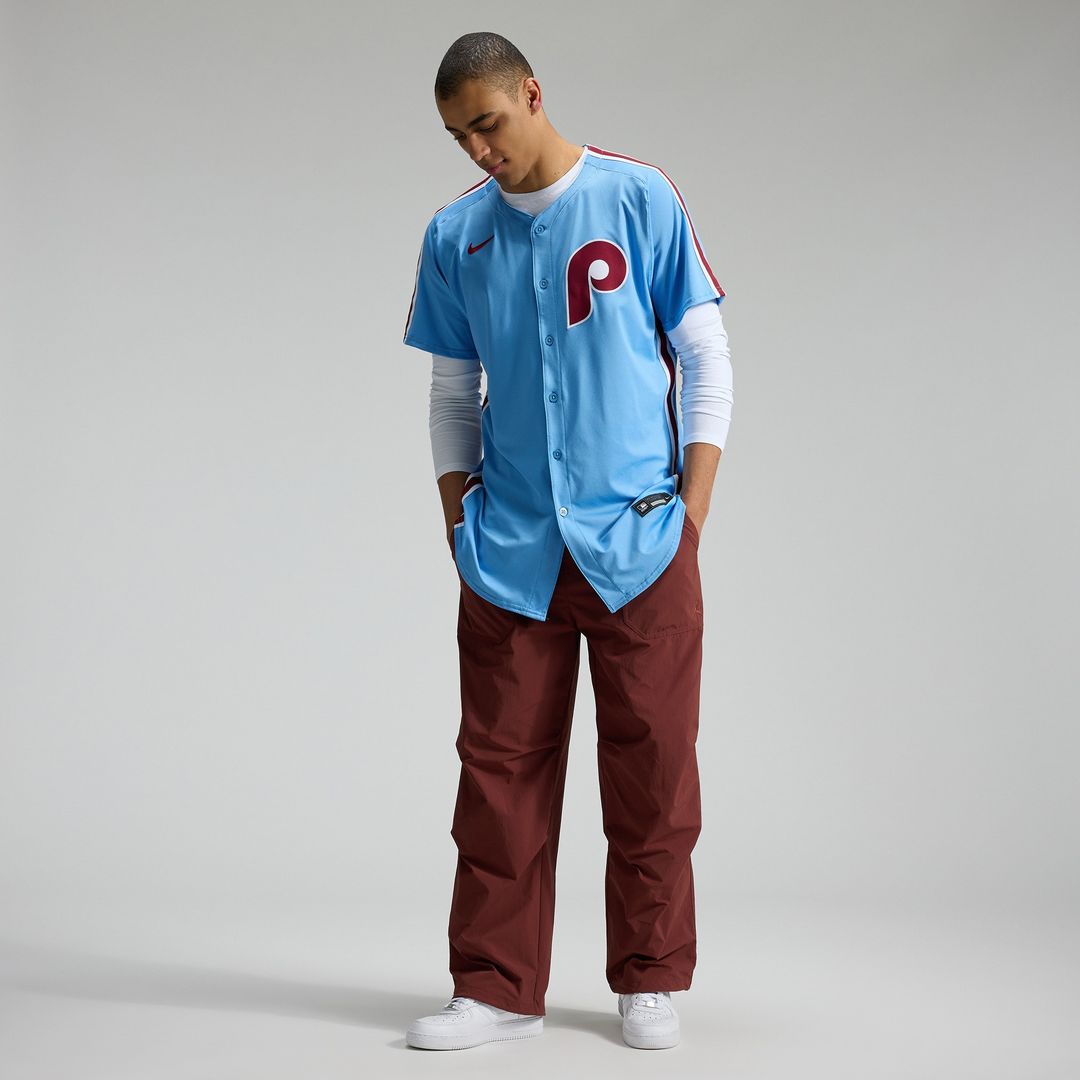 Philadelphia Phillies Nike Alternate Elite Jersey - Light Blue Team Jersey Sports Fan Apparel