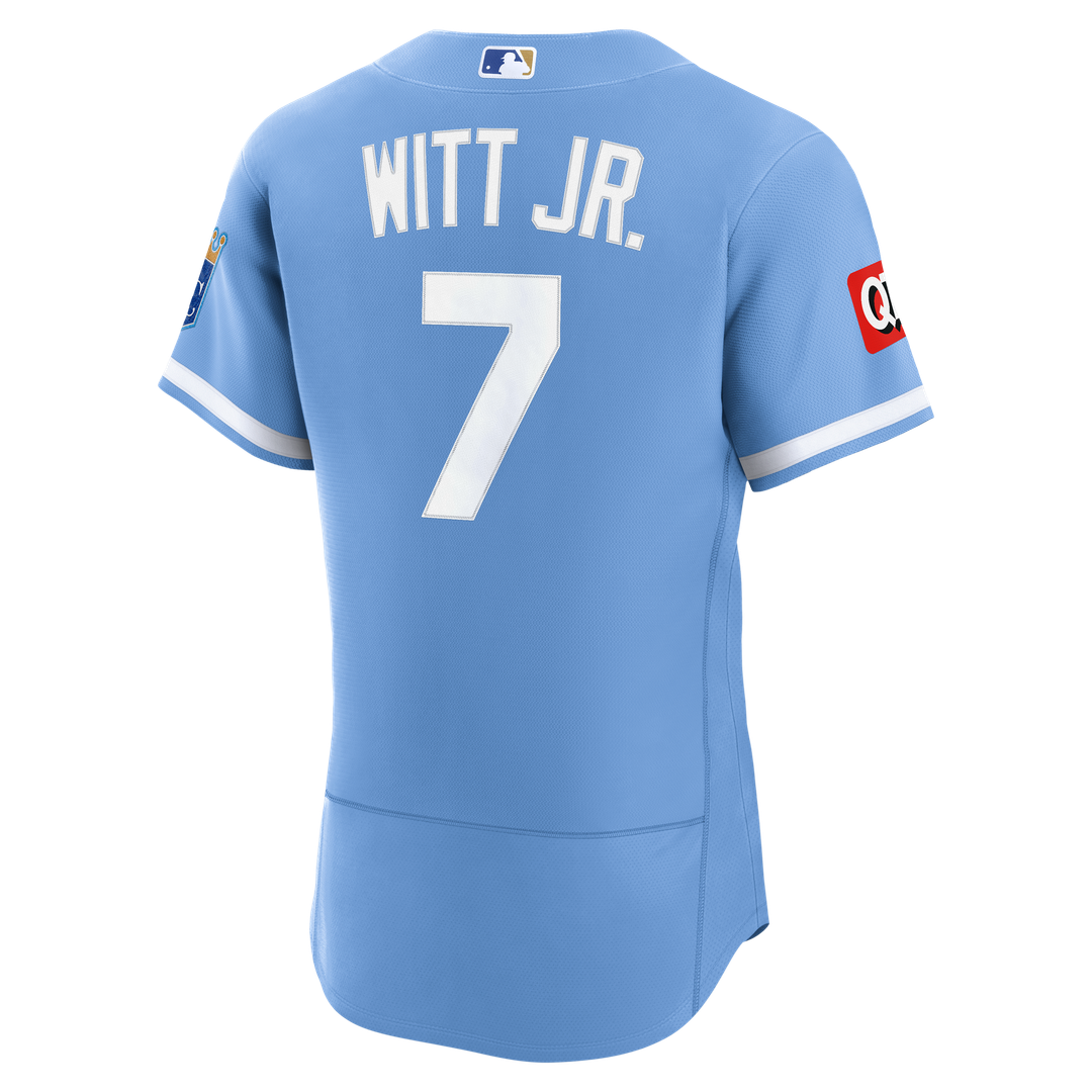 Kansas City Royals Bobby Witt Jr. Nike Home Authentic Sponsor Patch Jersey - White Team Jersey Sports Fan Apparel