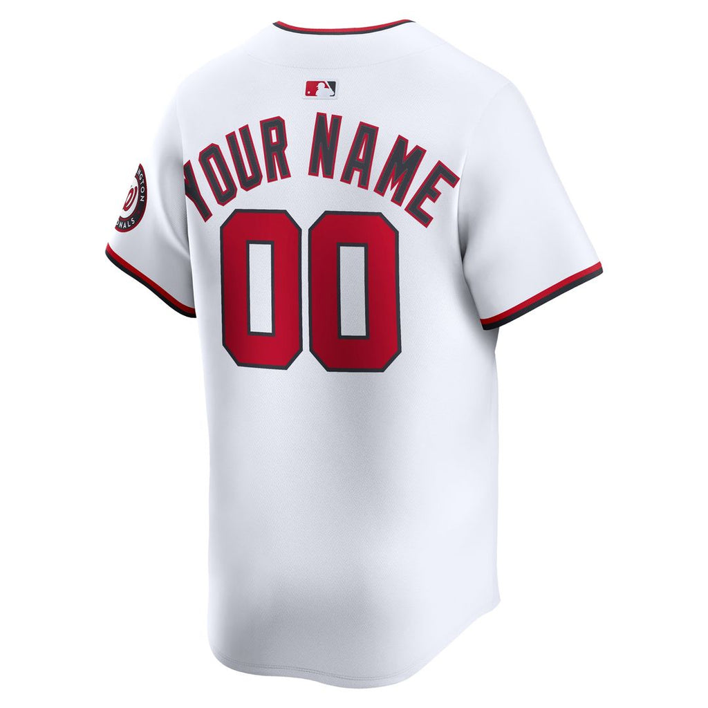 Washington Nationals Nike Home Limited Custom Jersey - White Team Jersey Sports Fan Apparel