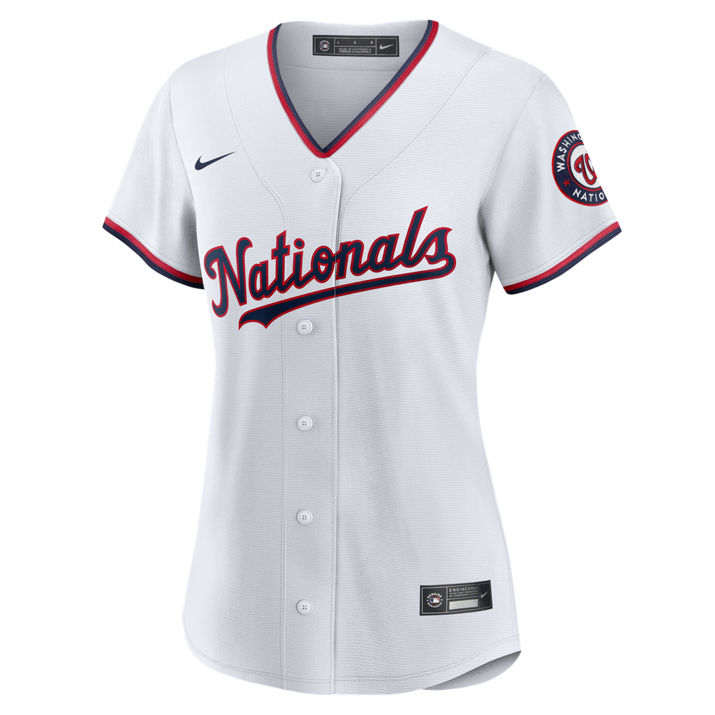 Washington Nationals CJ Abrams Nike Women's Home Replica Player Jersey - White Team Jersey Sports Fan Apparel