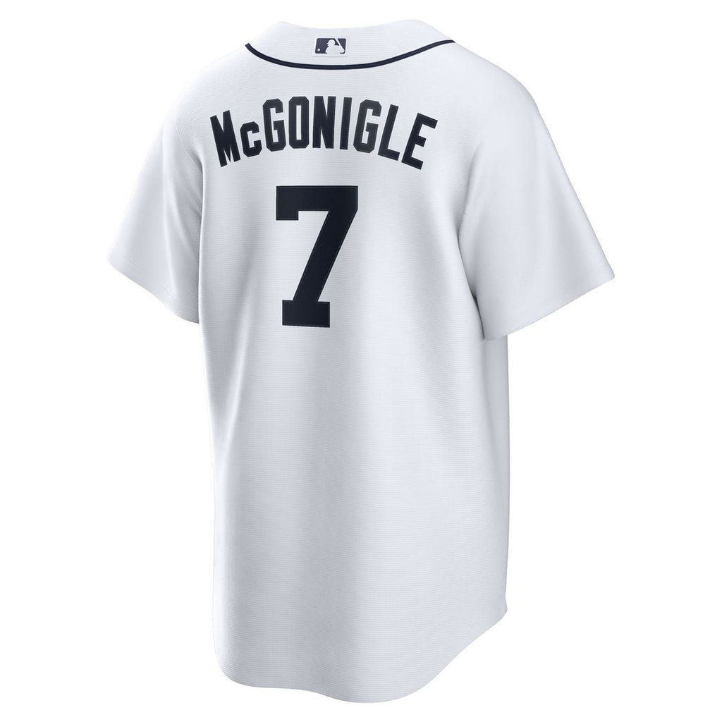 Detroit Tigers Kevin McGonigle Nike Home Replica Jersey - White Team Jersey Sports Fan Apparel