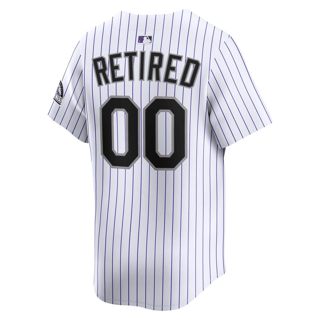 Colorado Rockies Nike Home Limited Pick - A - Player Retired Roster Jersey - White Team Jersey Sports Fan Apparel