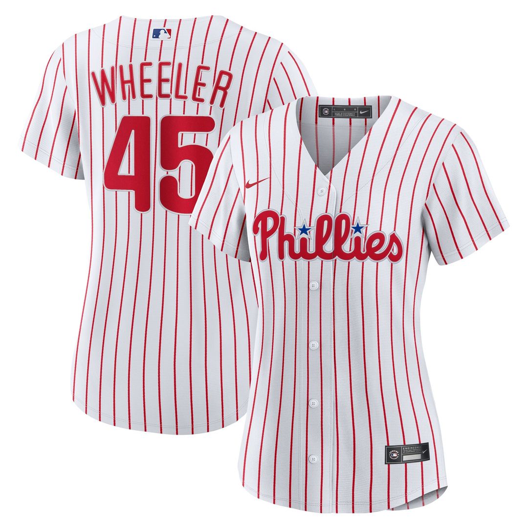 Philadelphia Phillies Zack Wheeler Nike Women's Home Replica Jersey - White Team Jersey Sports Fan Apparel