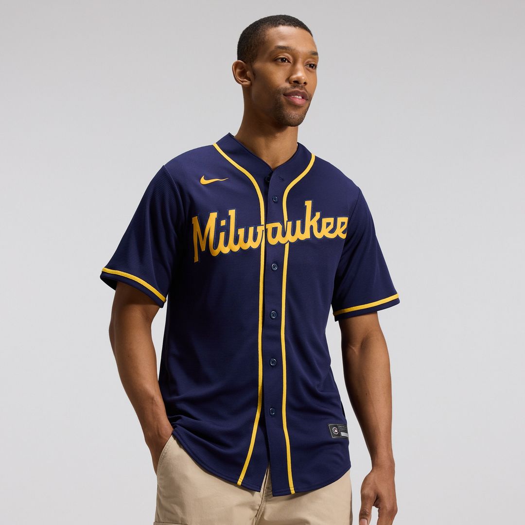 Milwaukee Brewers Nike Home Replica Team Jersey - Cream Team Jersey Sports Fan Apparel