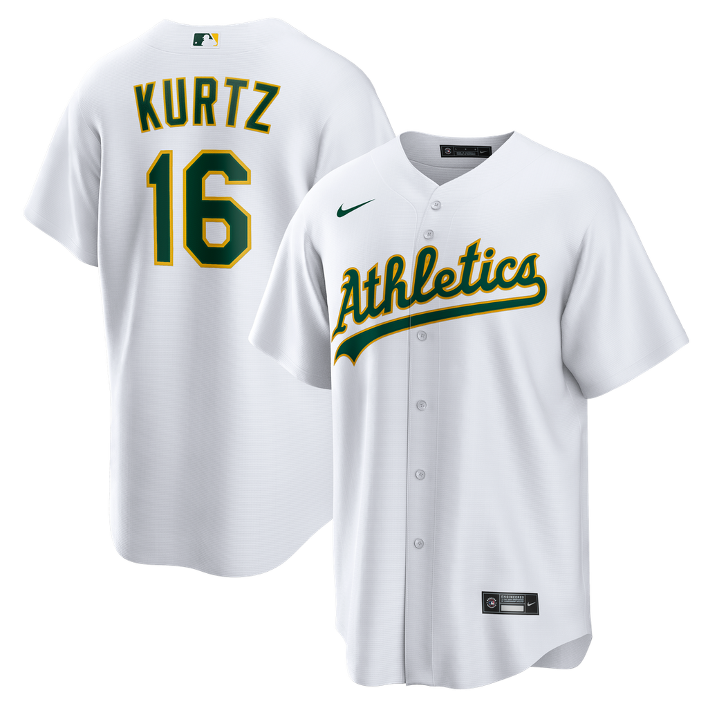 Athletics Nick Kurtz Nike Home Replica Jersey - White Team Jersey Sports Fan Apparel