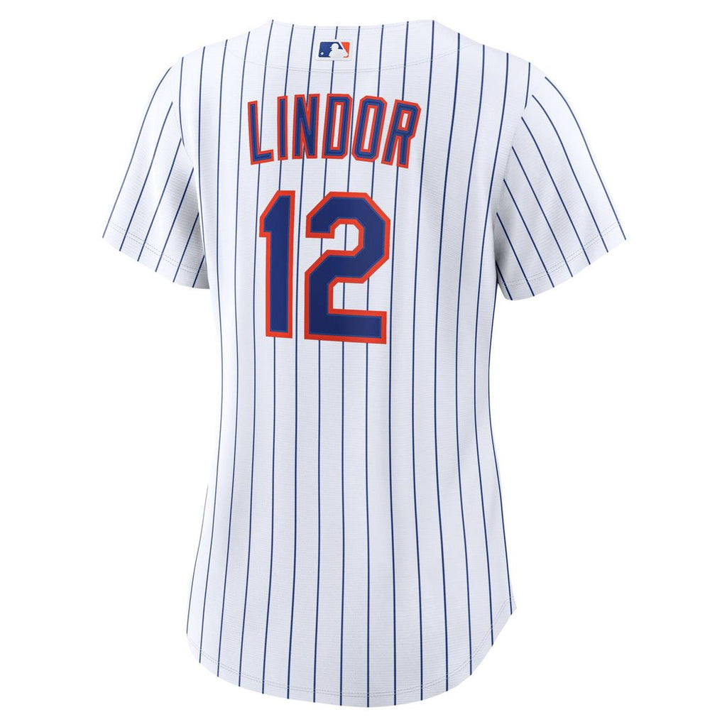 New York Mets Francisco Lindor Nike Women's Alternate Replica Jersey - Black Team Jersey Sports Fan Apparel