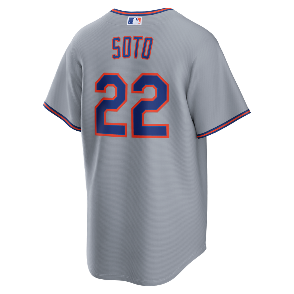 New York Mets Juan Soto Nike Road Replica Jersey - Gray Team Jersey Sports Fan Apparel