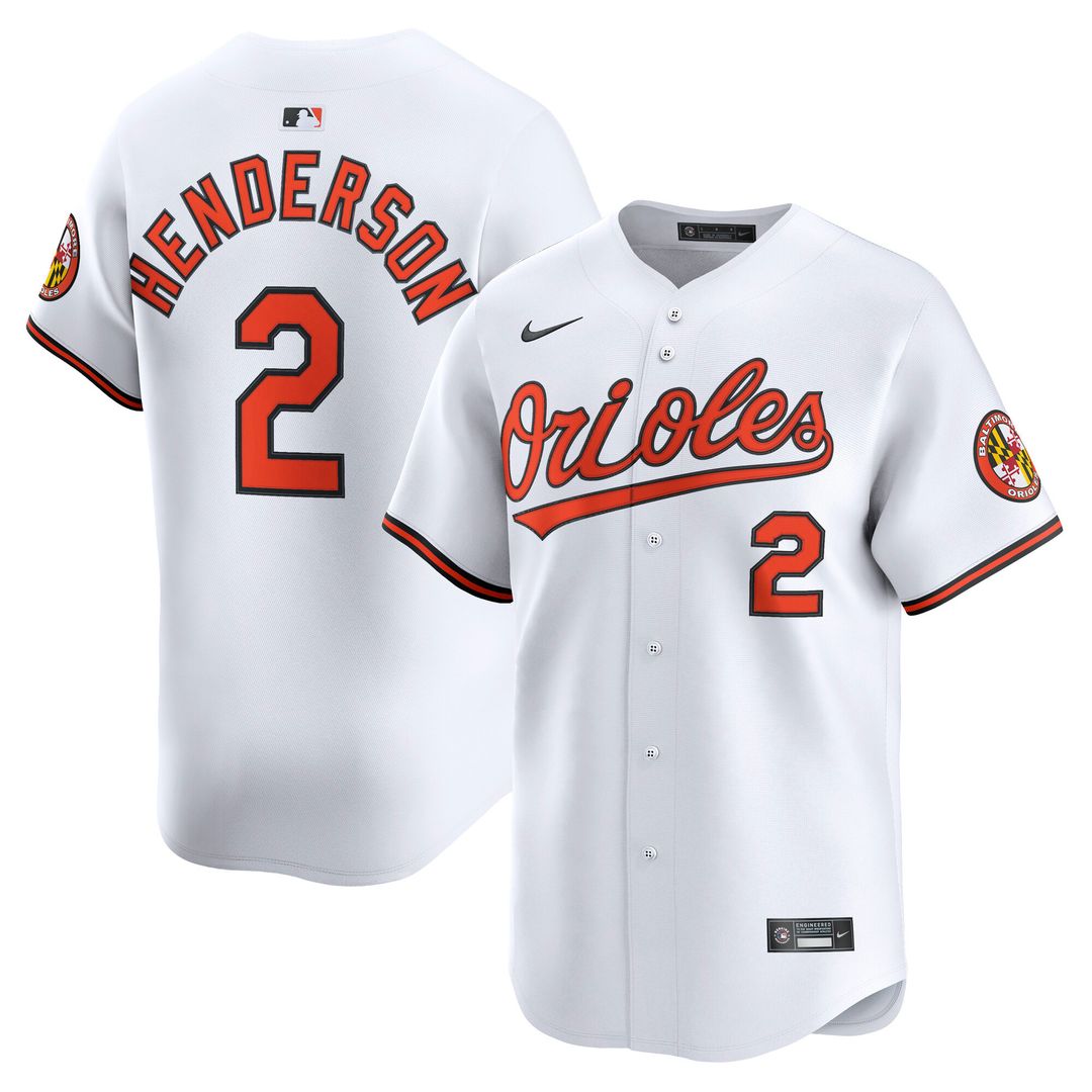 Baltimore Orioles Gunnar Henderson Nike Limited Player Jersey - White Team Jersey Sports Fan Apparel