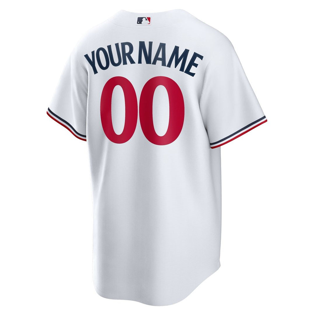Minnesota Twins Nike Home Replica Custom Jersey - White Team Jersey Sports Fan Apparel