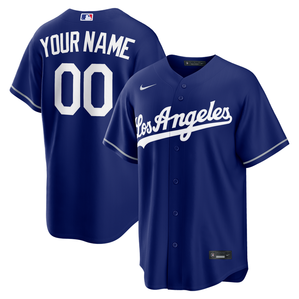 Los Angeles Dodgers Nike Alternate Replica Custom Jersey - Royal Team Jersey Sports Fan Apparel