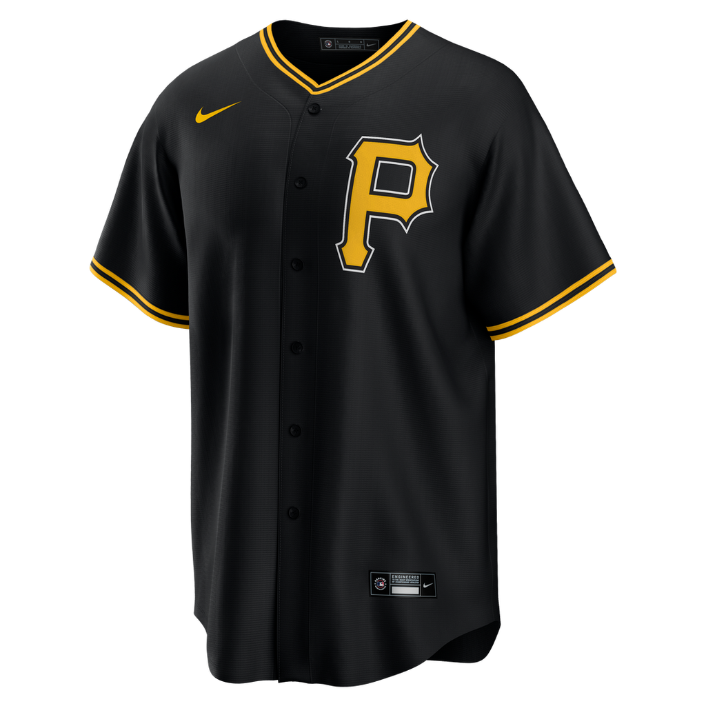 Pittsburgh Pirates Nike Alternate Replica Team Jersey - Black Team Jersey Sports Fan Apparel