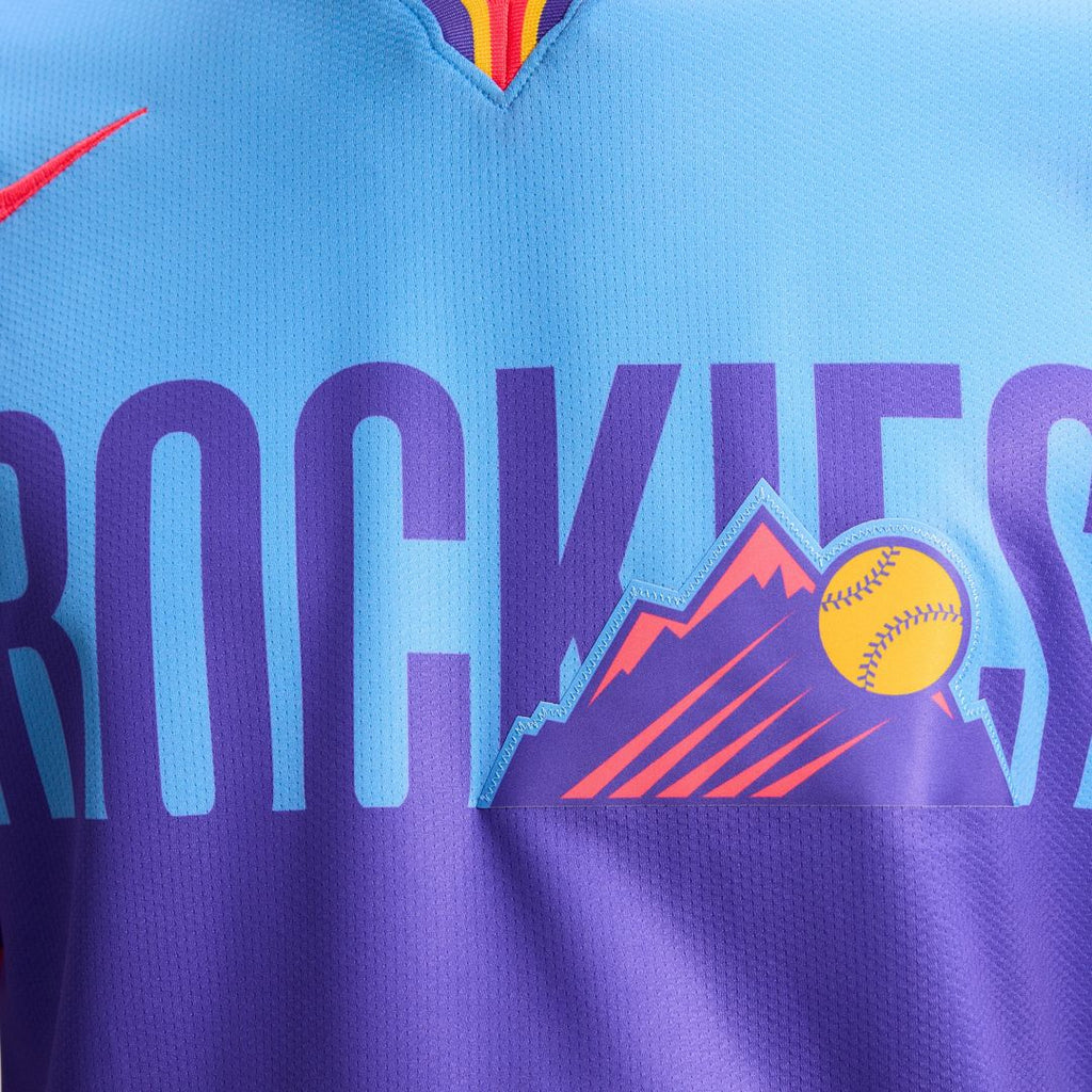 Colorado Rockies Nike 2025 City Connect Limited Jersey - Purple/Light Blue Team Jersey Sports Fan Apparel
