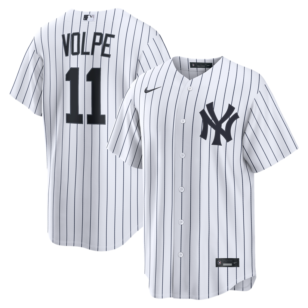 New York Yankees Anthony Volpe Nike Home Replica Jersey - White Team Jersey Sports Fan Apparel