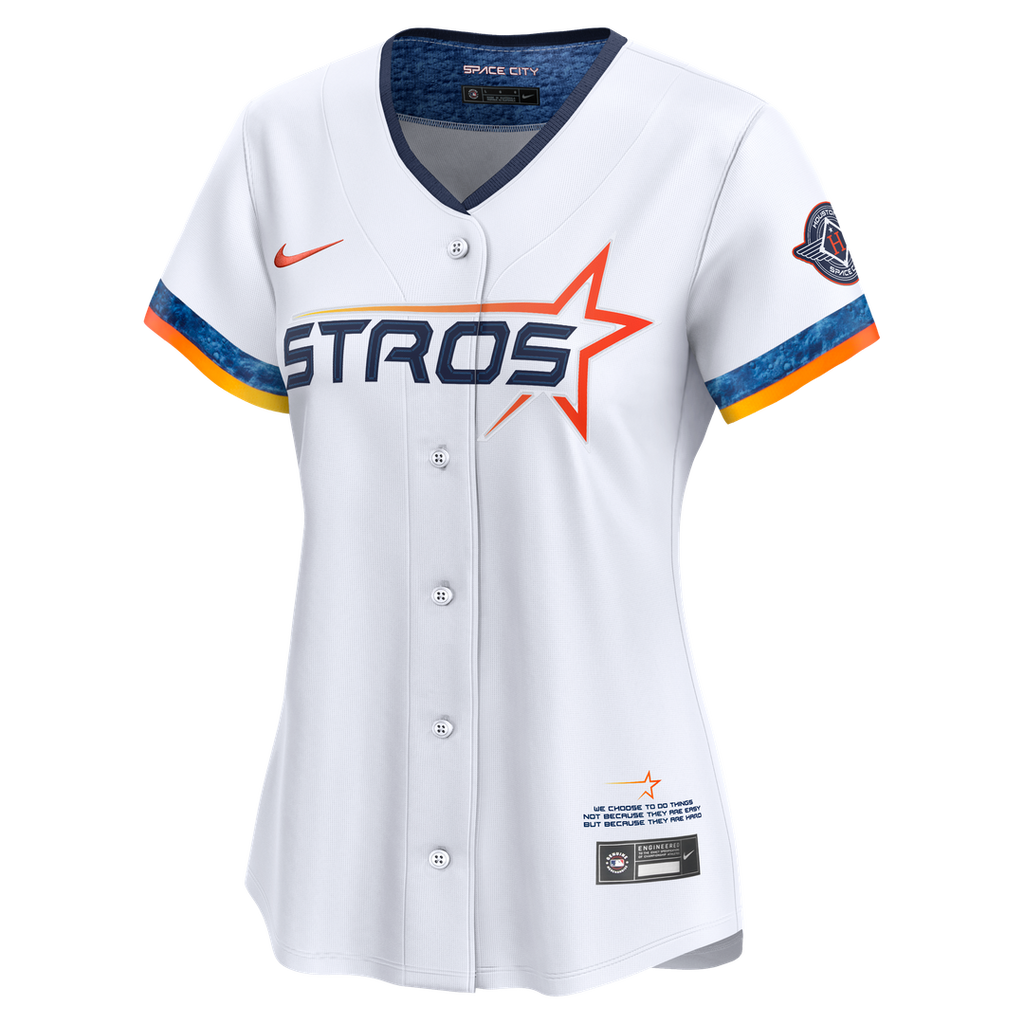 Houston Astros Nike Women's 2025 City Connect Limited Jersey - White Team Jersey Sports Fan Apparel