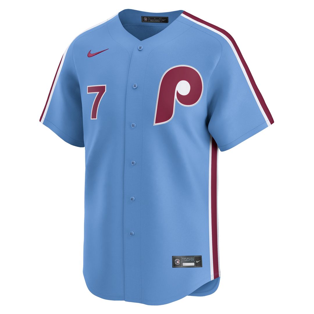 Philadelphia Phillies Trea Turner Nike Home Limited Player Jersey - White Team Jersey Sports Fan Apparel