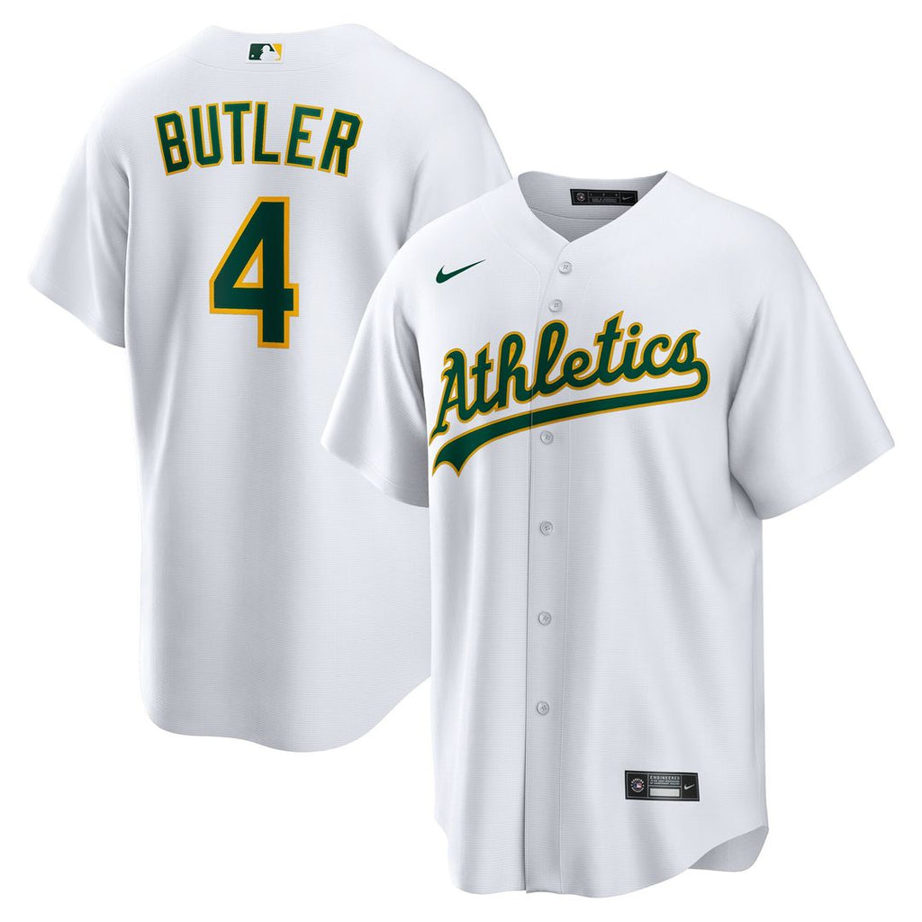 Athletics Lawrence Butler Nike Home Replica Jersey - White Team Jersey Sports Fan Apparel