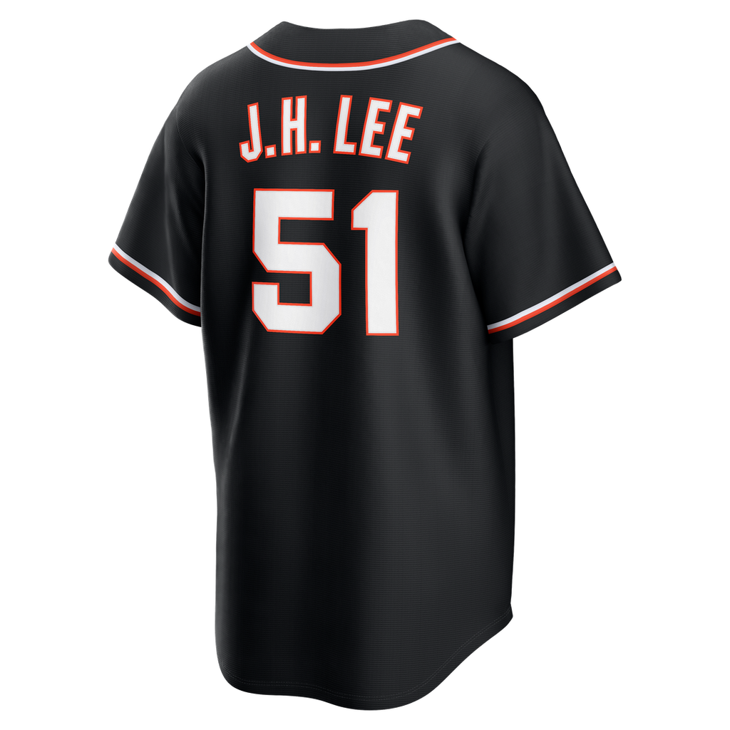 San Francisco Giants Jung Hoo Lee Nike Fashion Replica Black Out Jersey Team Jersey Sports Fan Apparel