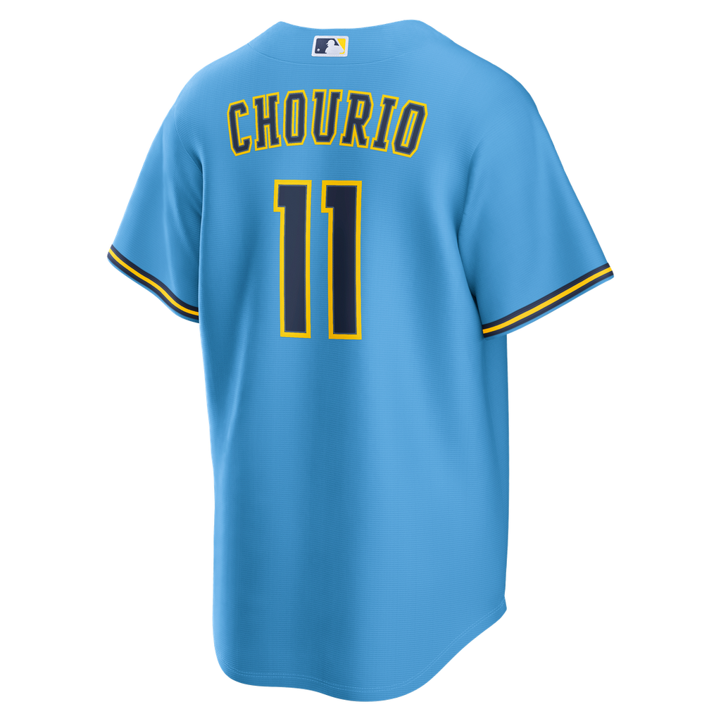 Milwaukee Brewers Jackson Chourio Nike Road Replica Jersey - Light Blue Team Jersey Sports Fan Apparel