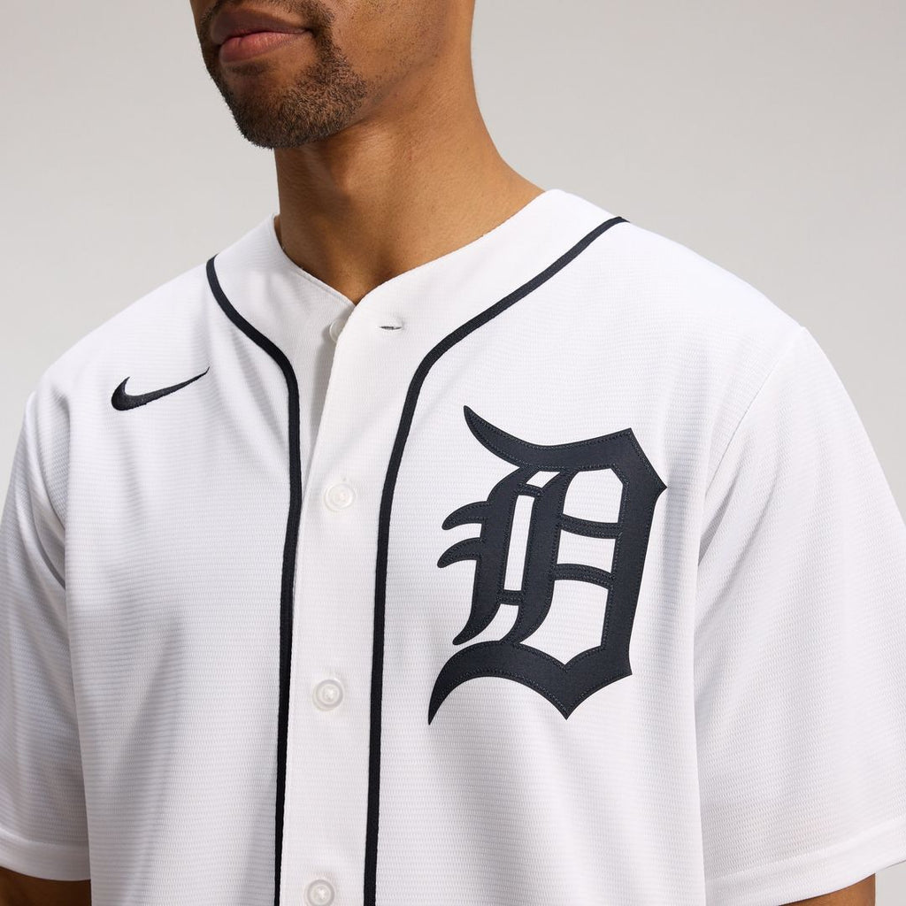 Detroit Tigers Nike Home Replica Jersey - White Team Jersey Sports Fan Apparel