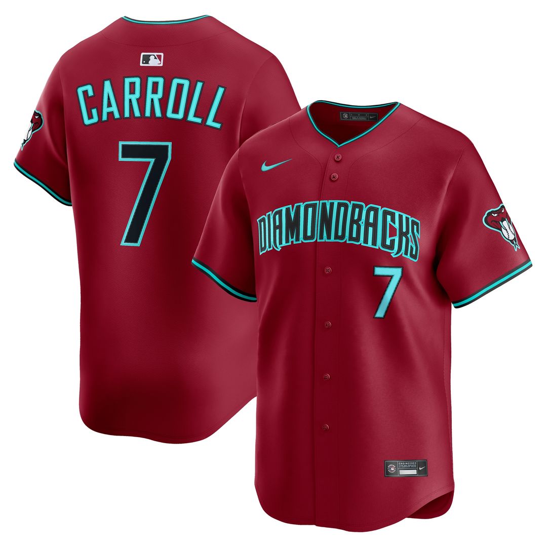 Arizona Diamondbacks Corbin Carroll Nike Alternate Limited Player Jersey - Black Team Jersey Sports Fan Apparel