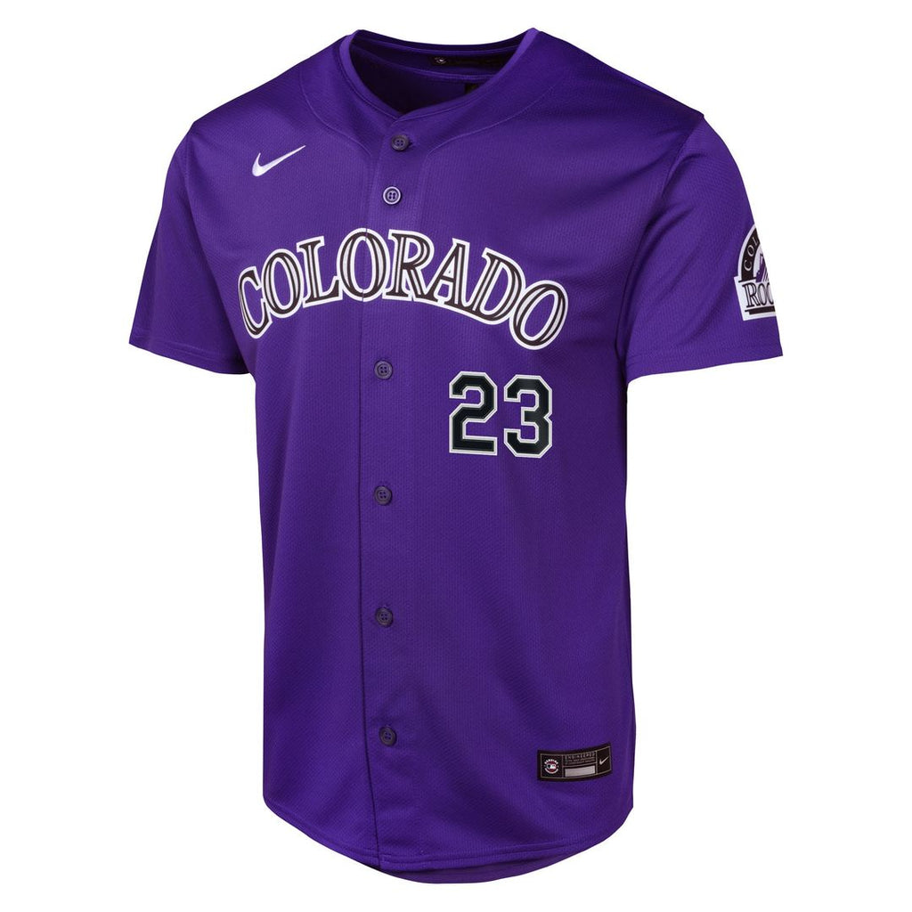 Colorado Rockies Kris Bryant Nike Youth Alternate Limited Player Jersey - Purple Team Jersey Sports Fan Apparel