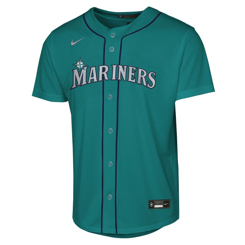Seattle Mariners Cal Raleigh Nike Youth Alternate Replica Jersey - Teal Team Jersey Sports Fan Apparel