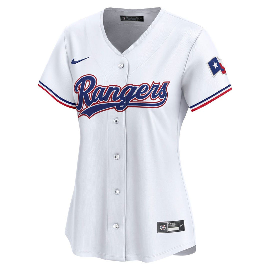 Texas Rangers Jacob deGrom Nike Women's Home Limited Player Jersey - White Team Jersey Sports Fan Apparel