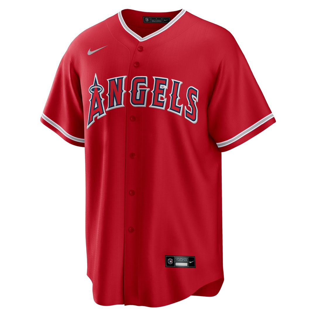 Los Angeles Angels Nike Alternate Replica Team Jersey - Red Team Jersey Sports Fan Apparel