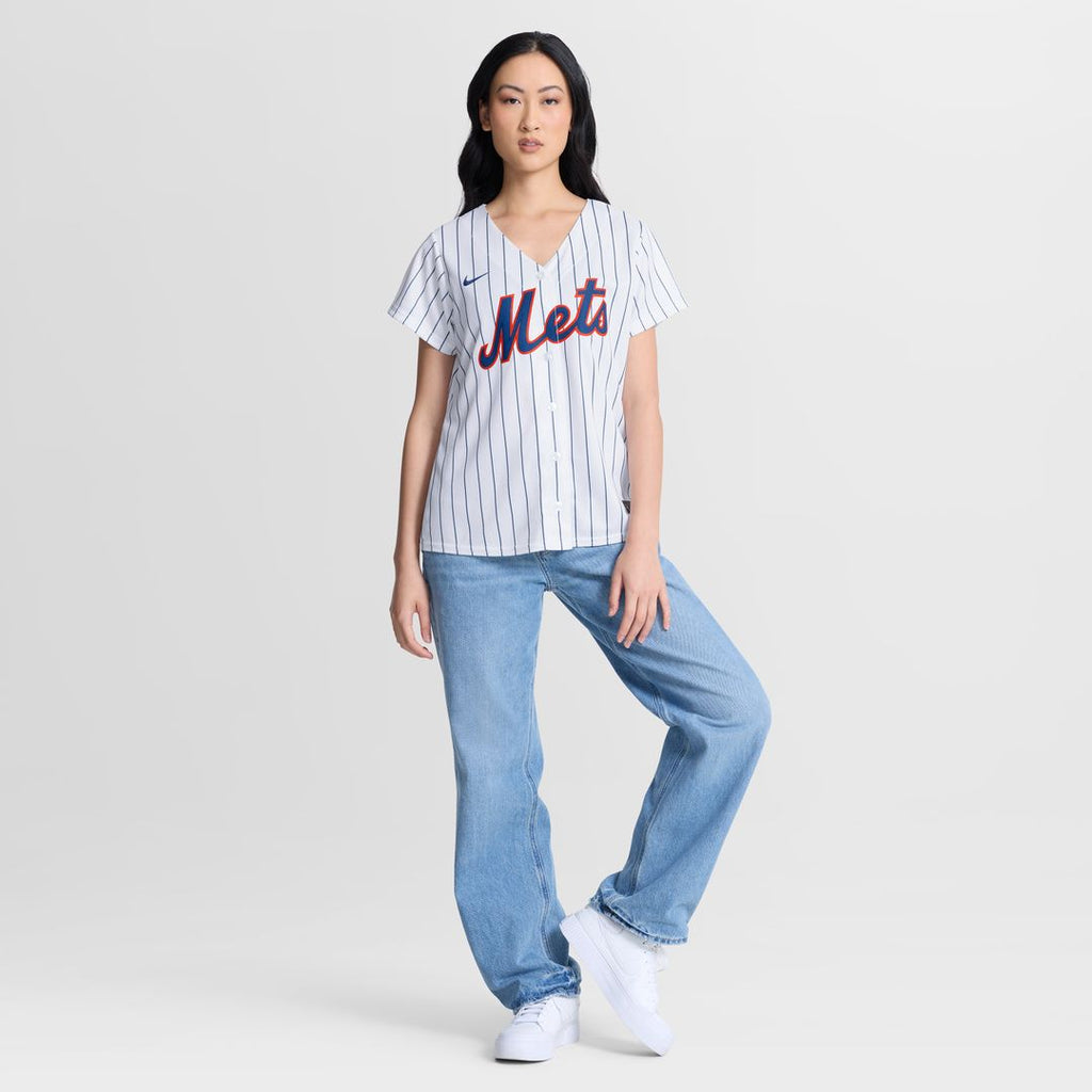 New York Mets Francisco Lindor Nike Women's Alternate Replica Jersey - Black Team Jersey Sports Fan Apparel