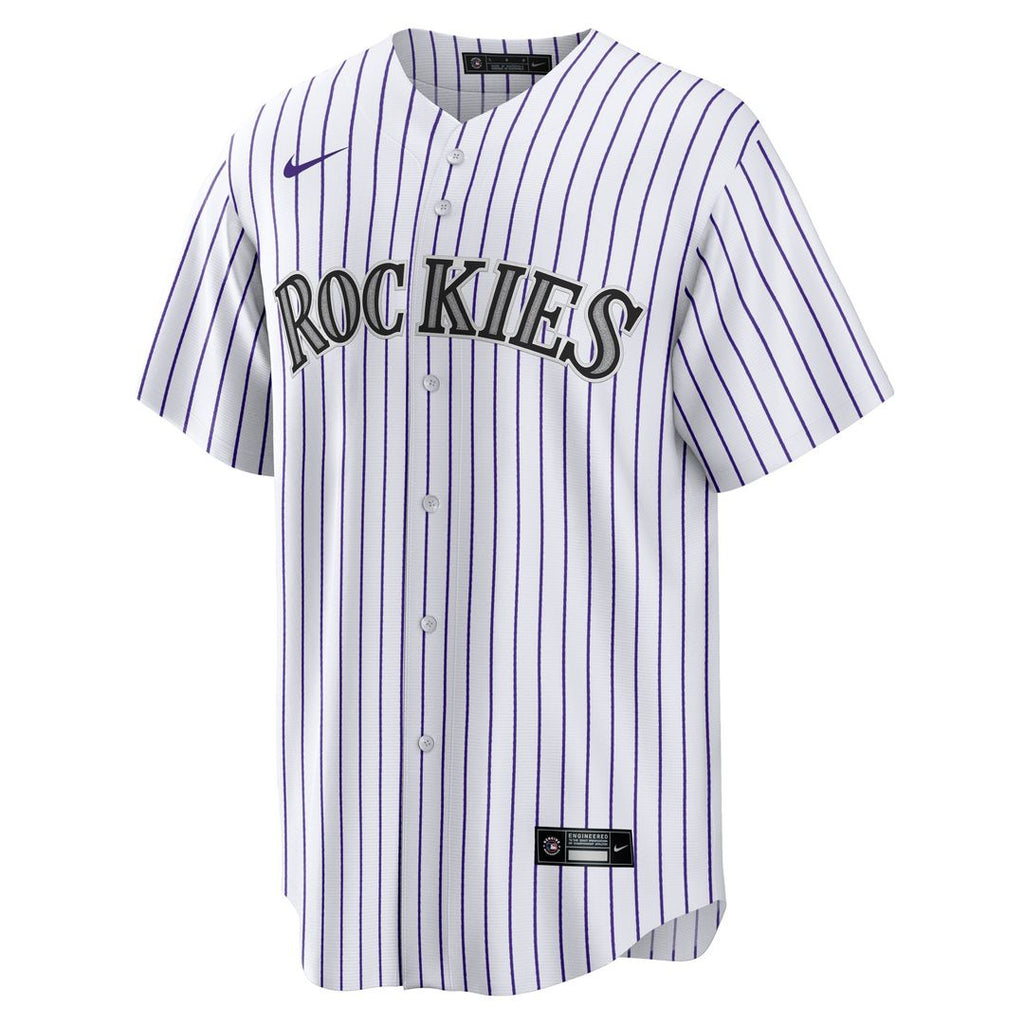 Colorado Rockies Jordan Beck Nike Home Replica Jersey - White Team Jersey Sports Fan Apparel